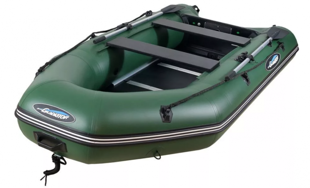 МОТОРНО-ГРЕБНАЯ ЛОДКА ПВХ GLADIATOR А 340 ТК С ФАНЕРНЫМ ПОЛОМ в Курске