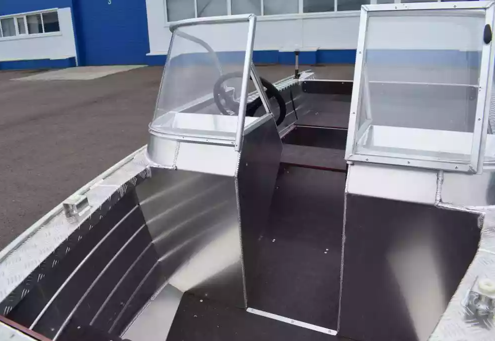 Алюминиевая лодка Wyatboat-390 DCM Увеличенный борт в Курске