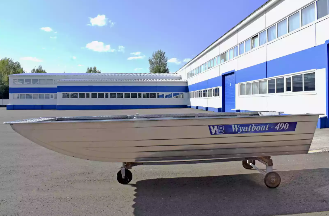 Алюминиевая лодка Wyatboat-490 Jonboat в Курске