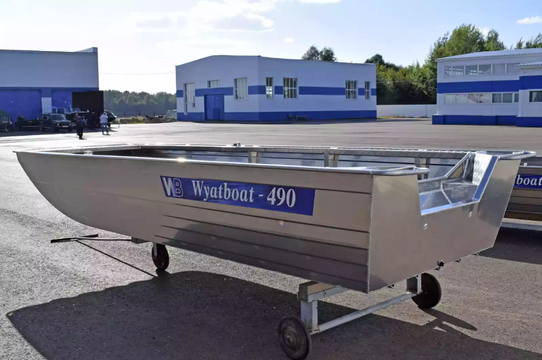 Алюминиевая лодка Wyatboat-490 Jonboat в Курске