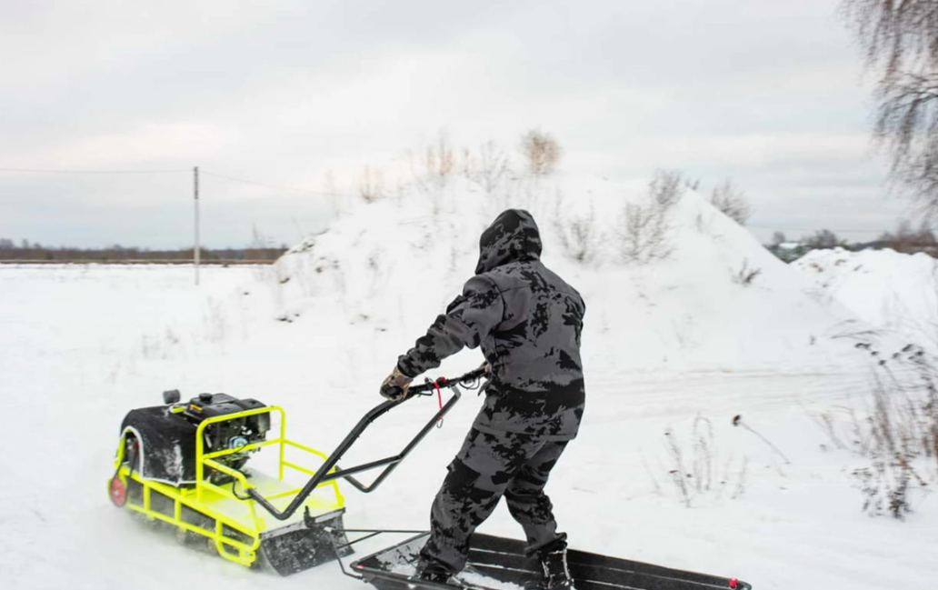 Мотобуксировщик Бурлак ХОЗЯИН-1 (капот ткань) в Курске