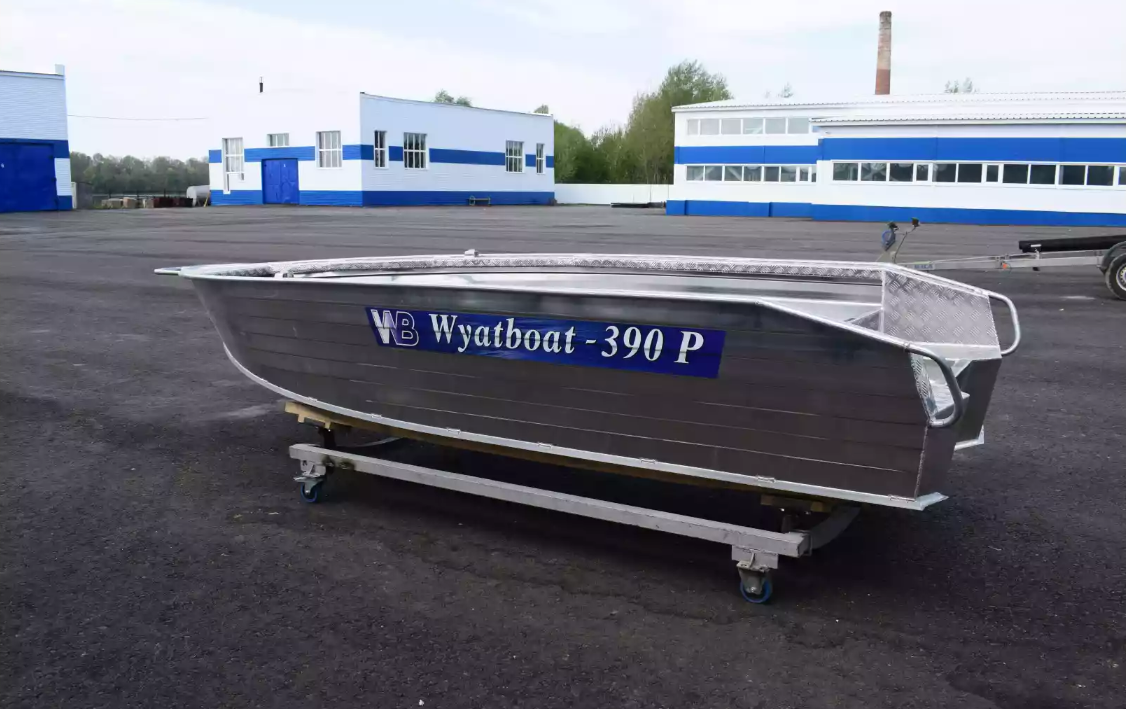 Алюминиевая лодка Wyatboat-390Р Увеличенный борт в Курске