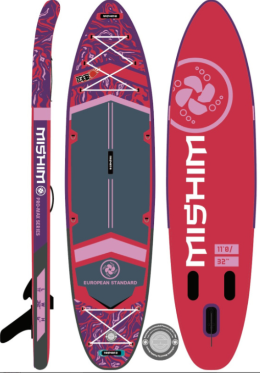 SUP (САП) Доска MISHIMO PRO-MAX Viva Magenta 10.8’ (330см) в Курске