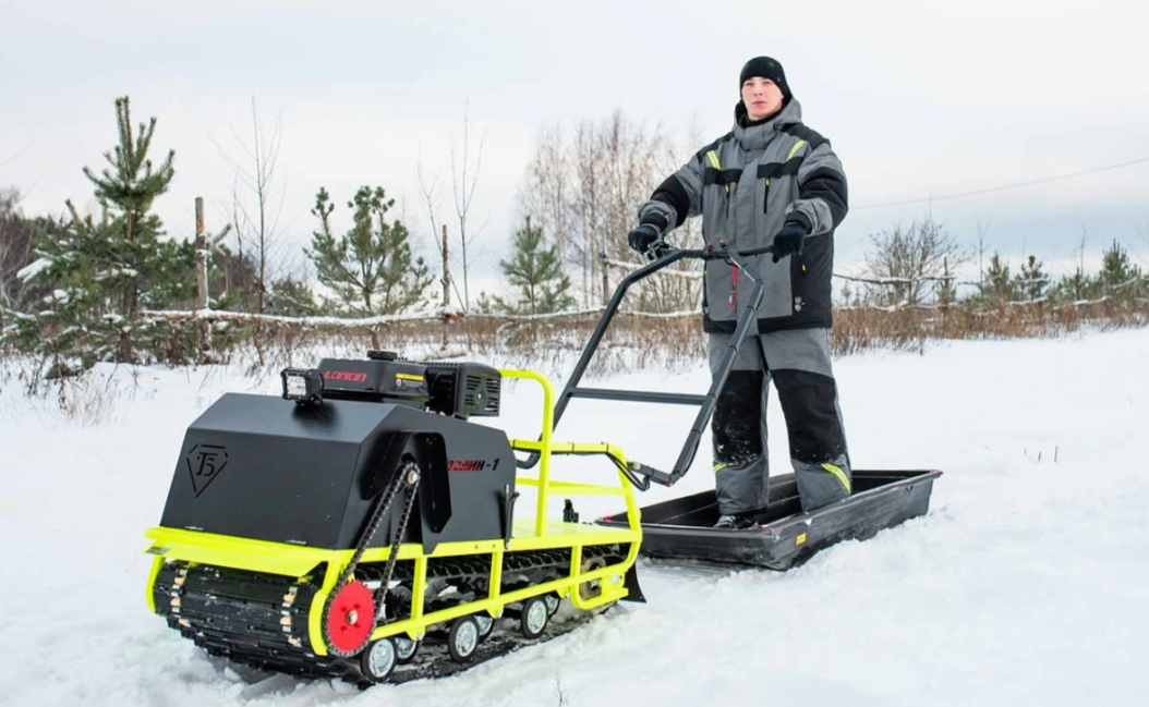 Мотобуксировщик Бурлак ХОЗЯИН-1 (капот ткань) в Курске