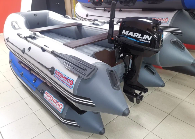 КОМПЛЕКТ ЛОДКА MISHIMO LITE 335 + МОТОР 9,8 Л.С. в Курске