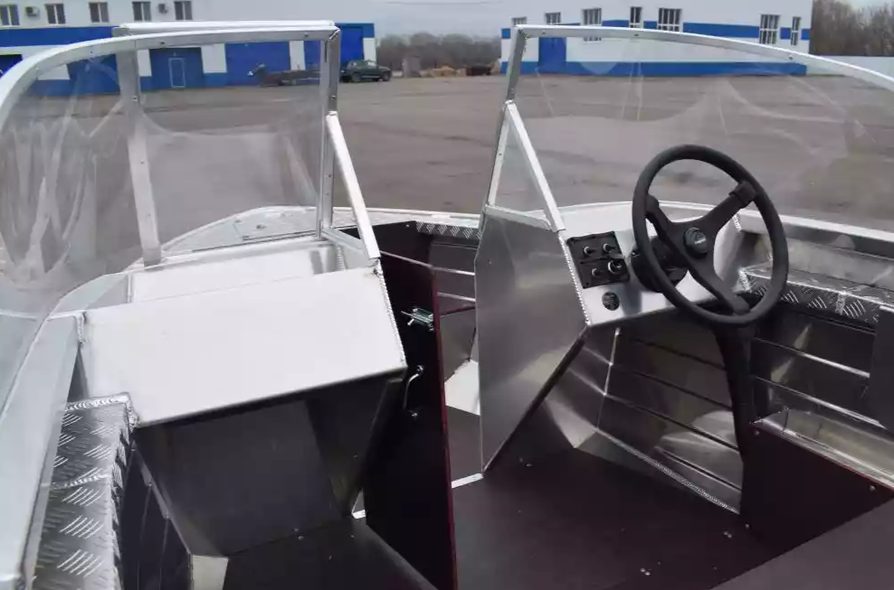 Алюминиевая лодка Wyatboat-390 DCM Увеличенный борт в Курске