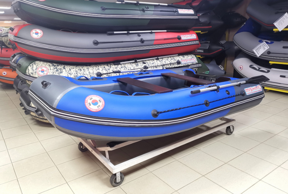 КОМПЛЕКТ Лодка MISHIMO PRO 350 + ЛОДОЧНЫЙ МОТОР MARLIN MP 9.9 (20) AMHS PRO в Курске