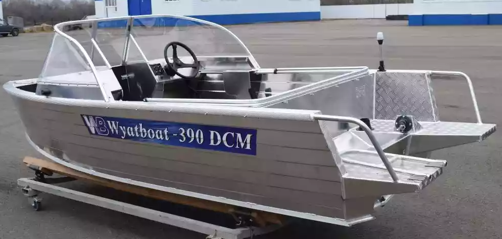 Алюминиевая лодка Wyatboat-390 DCM Увеличенный борт в Курске