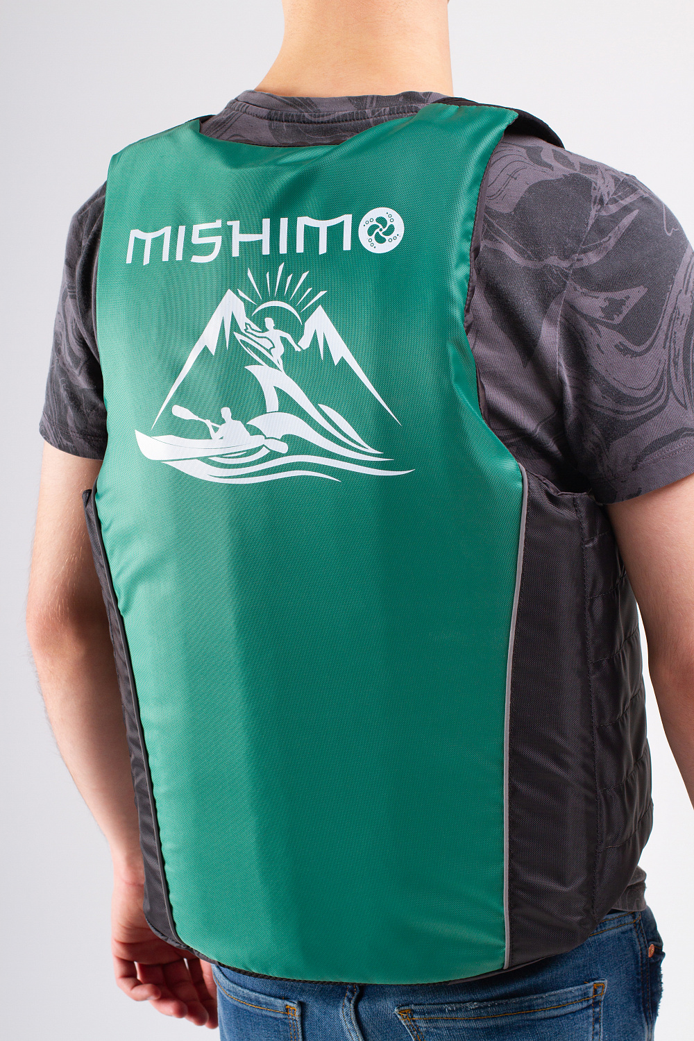 Жилет спасательный MISHIMO PRO Премиум качества Черно-зеленый в Курске