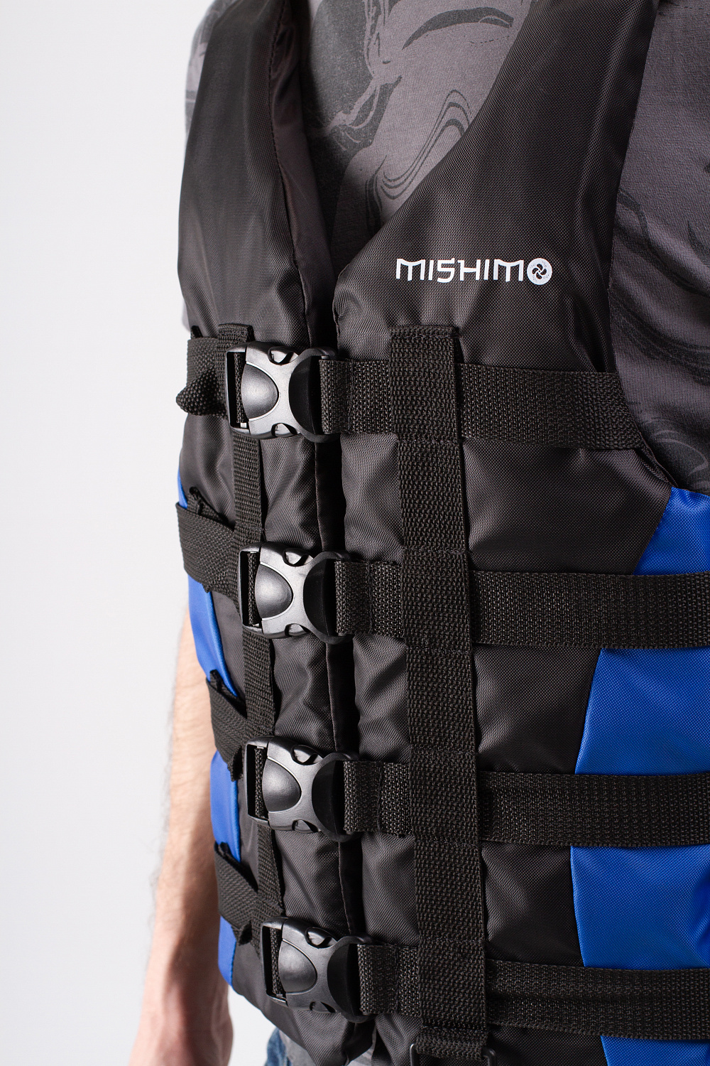 Жилет спасательный MISHIMO PRO Премиум качества Черно-синий в Курске