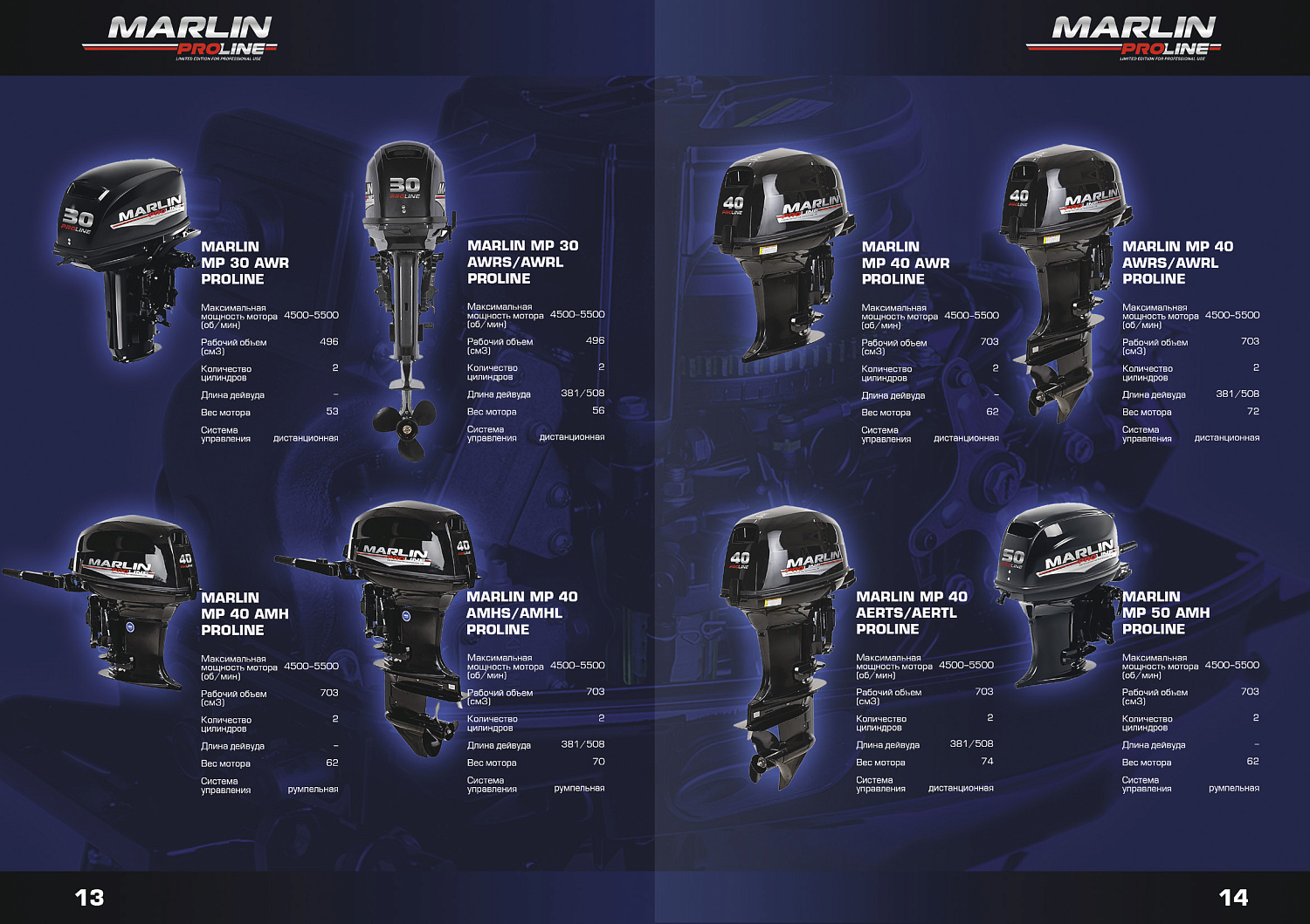 Лодочный мотор MARLIN PROLINE MP 9.9 (20) AMHS FORCE в Курске