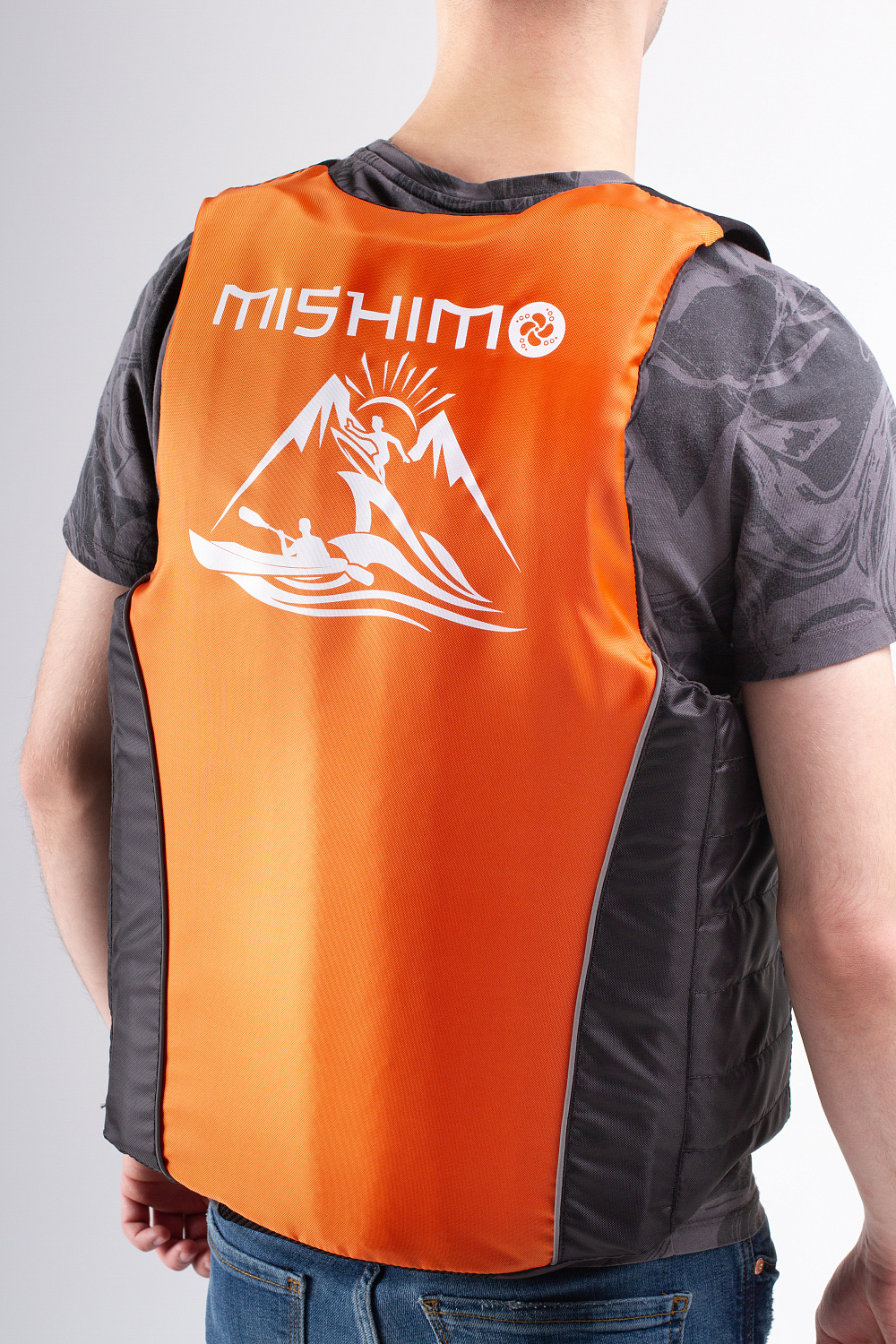 Жилет спасательный MISHIMO PRO Премиум качества Черно-оранжевый в Курске